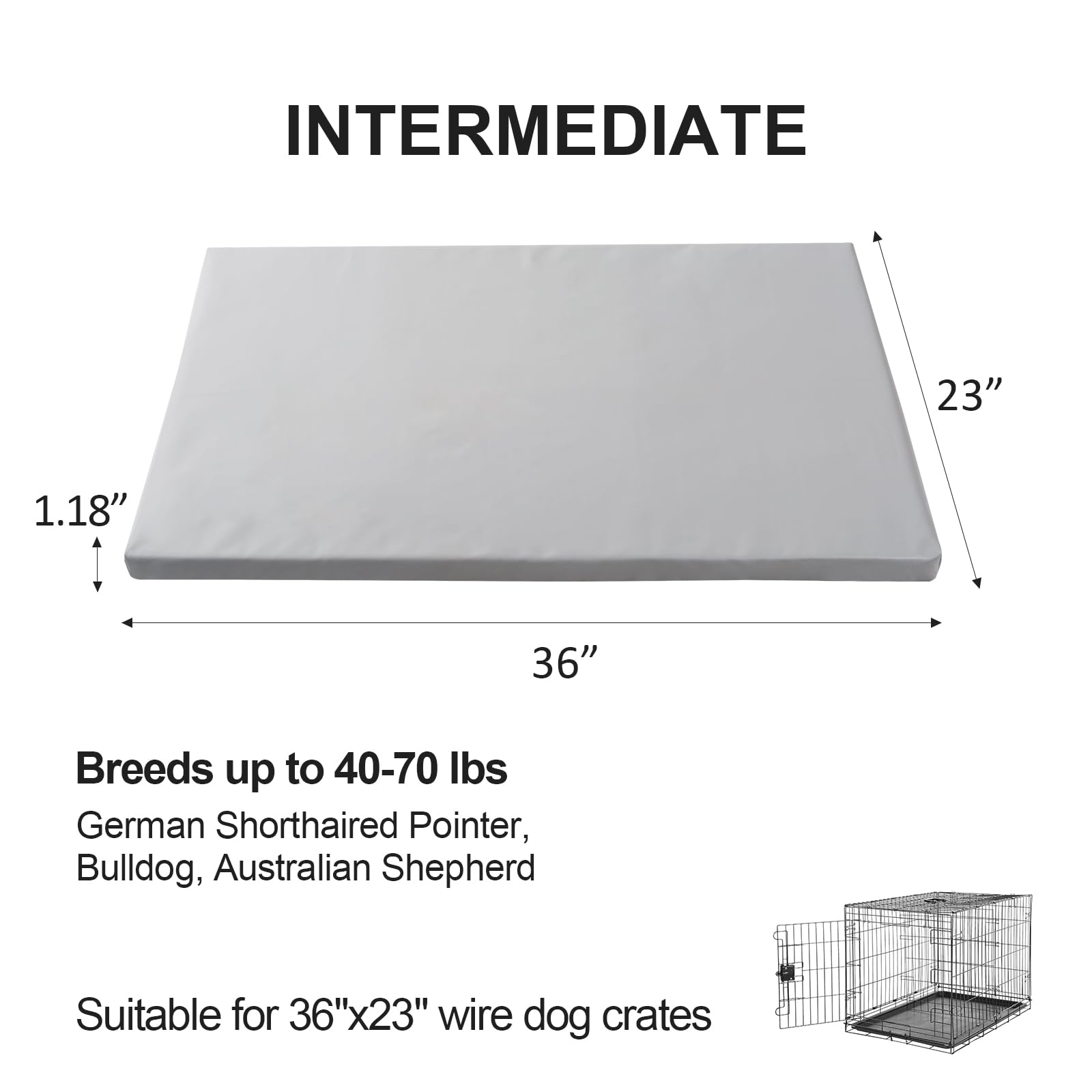 Liliowons dog mat 1.2 inch foam padding provides cushion