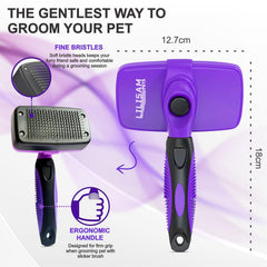 LILISAM grooming comb for dogs and cats helps detangle and promote a healthy coat.