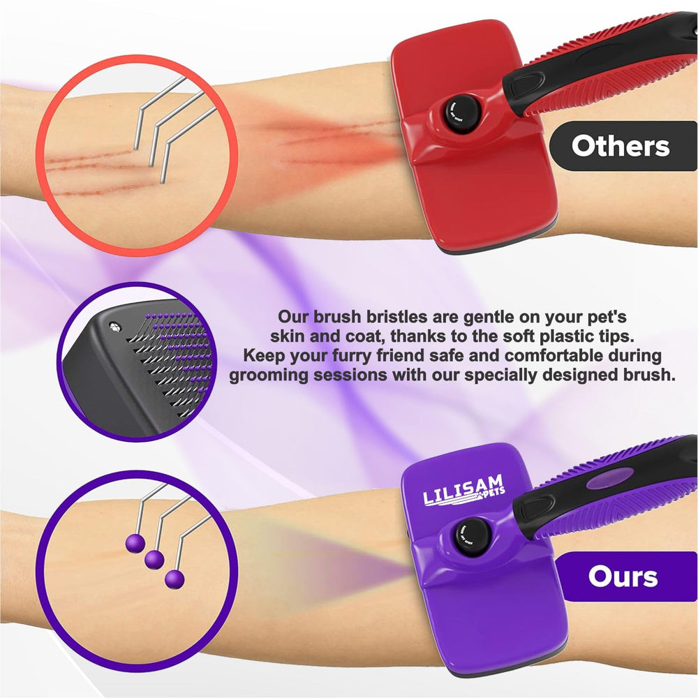 LILISAM purple design adds a stylish touch to grooming routines.