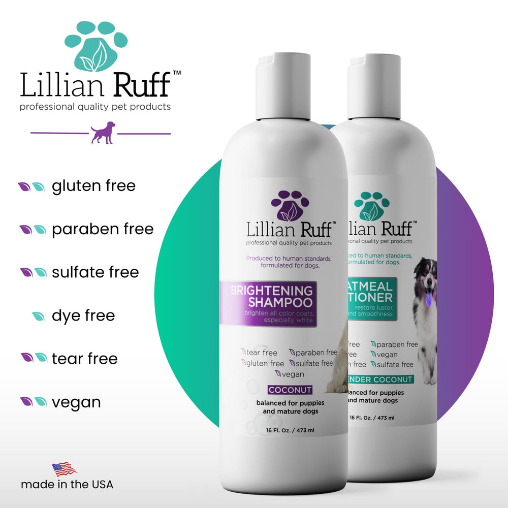 Lillian Ruff Made in USA, cruelty-free and vegan pet care.