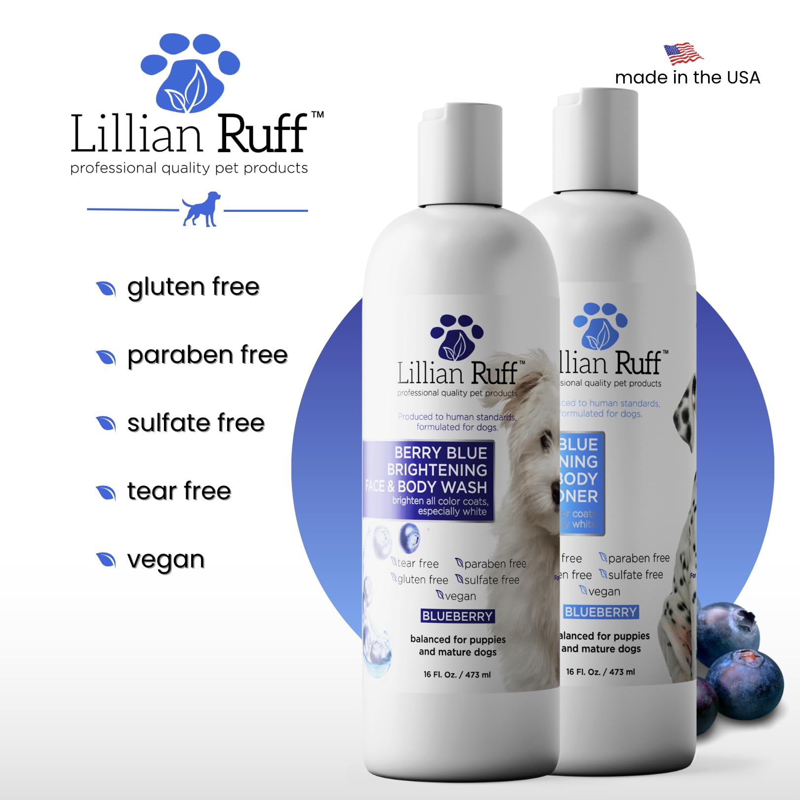 Spa-like bath scene with Berry Blue Brightening set delivering hydration and refreshing aroma.