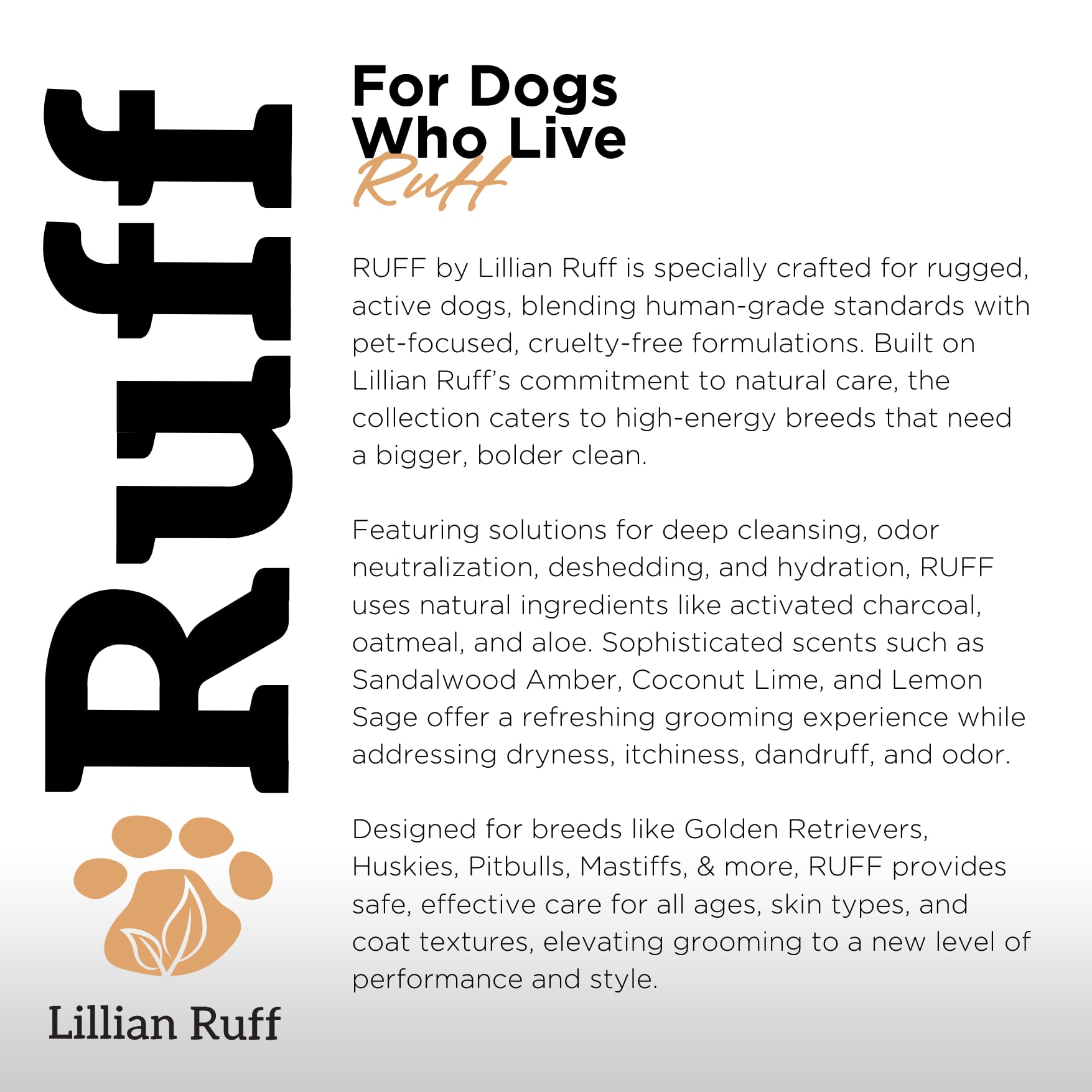 Lillian Ruff Oatmeal Dog Shampoo close-up foam shows rich lather for effective washing