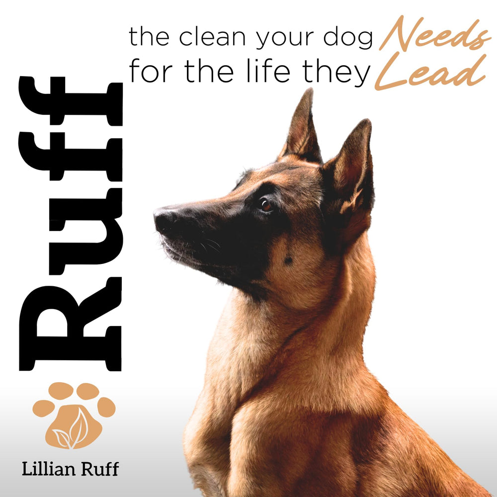 Lillian Ruff RUFF Puppies-friendly formula signals safe use on young dogs.
