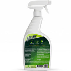 Lillian Ruff RUFF STUFF enzymatic cleaner in action on upholstery.