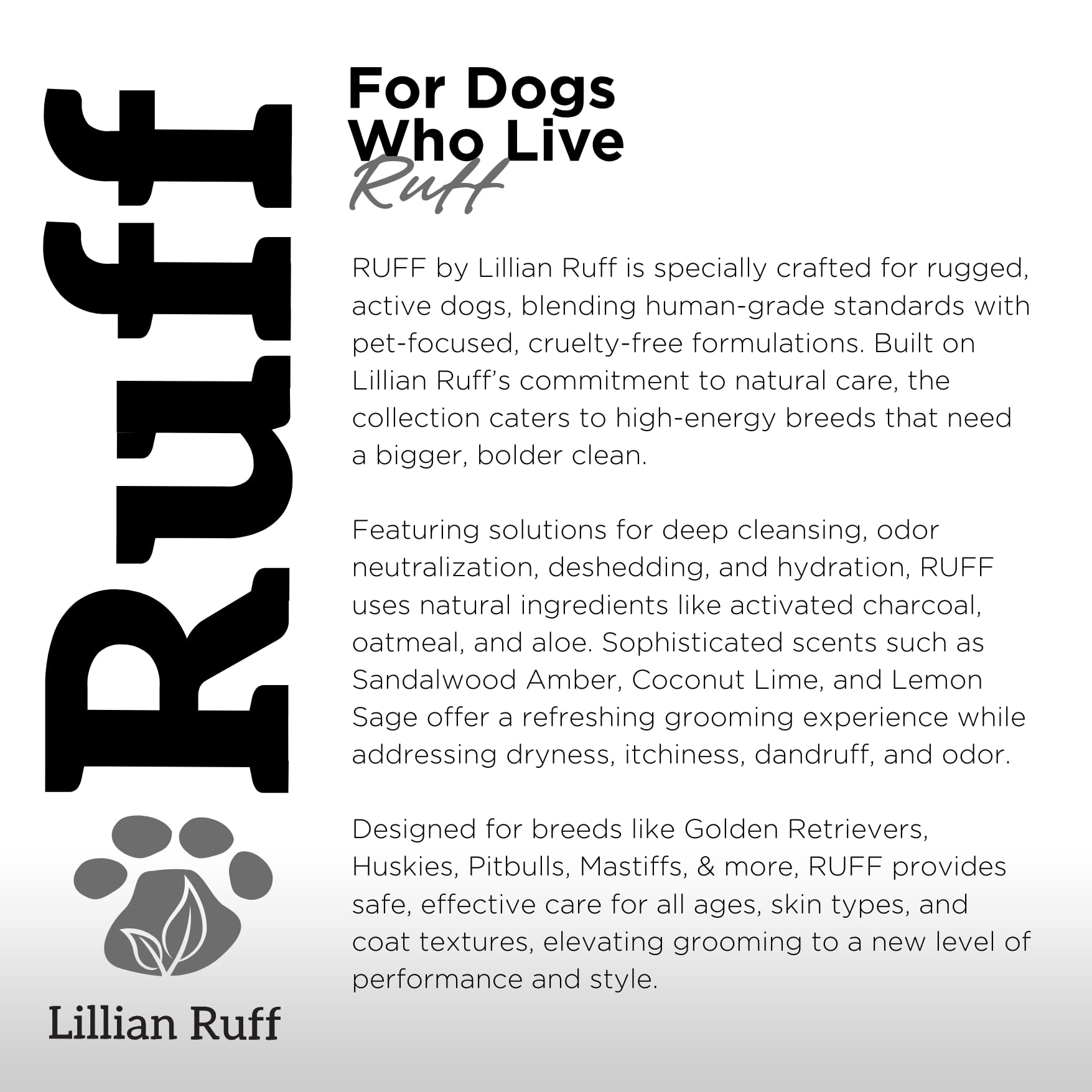 Lillian Ruff made in the USA with safe, sulfate-free ingredients