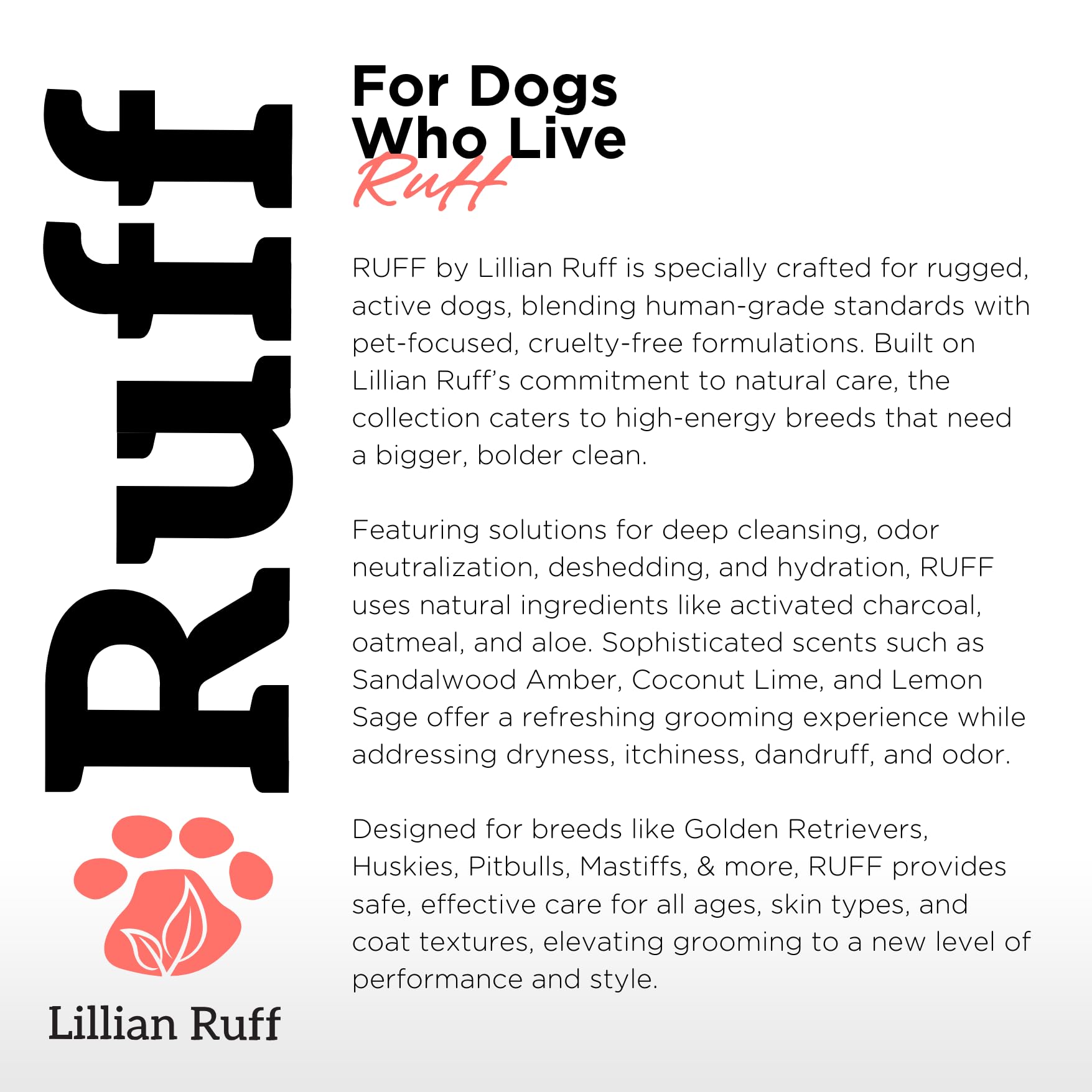 Ruff by Lillian Ruff USA-made packaging for quality and safety