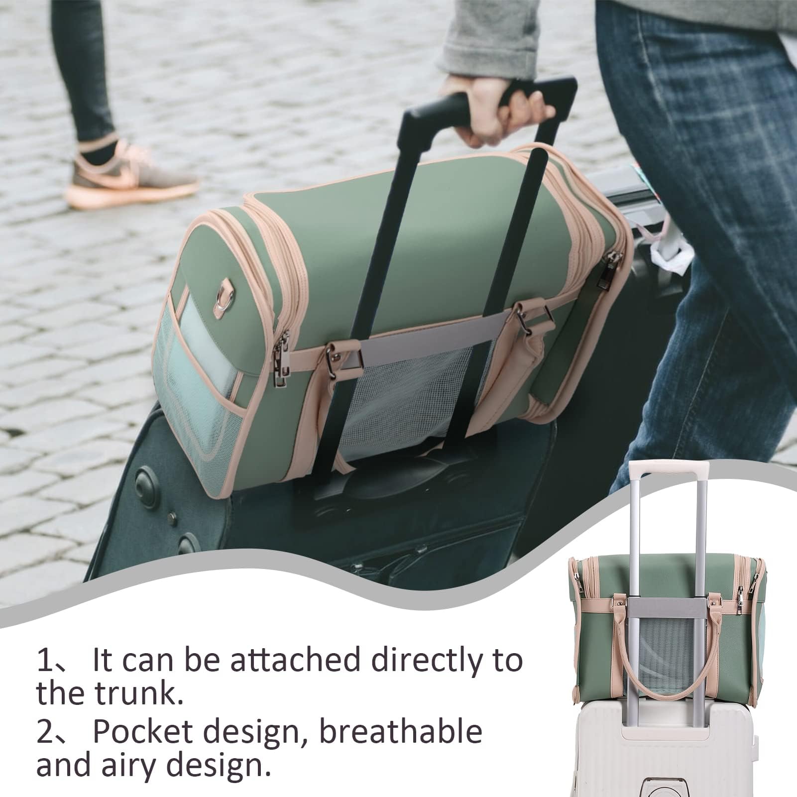 Lilliella foldable carrier backpack stored compactly after use