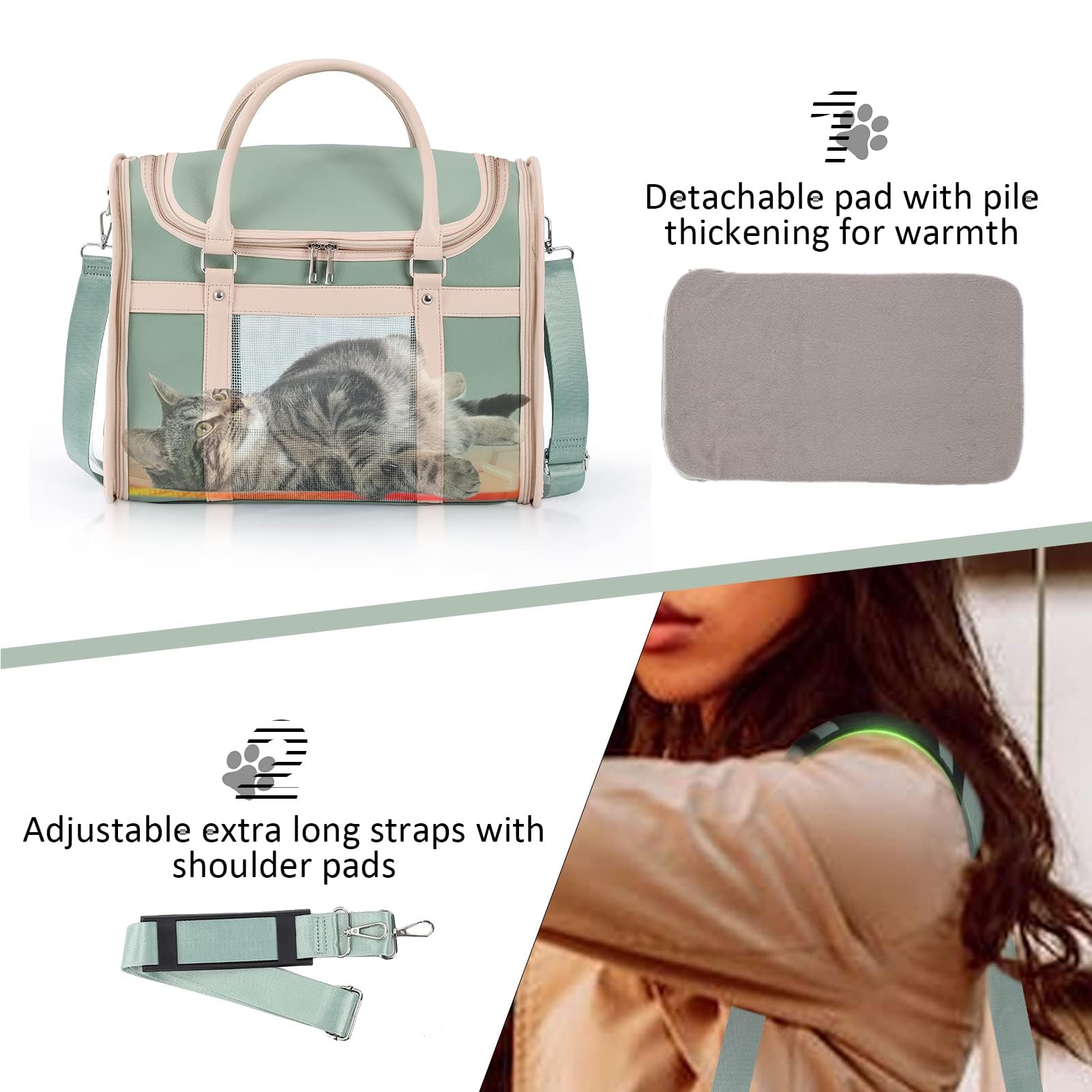 Lilliella washable interior pad easy to clean after outings