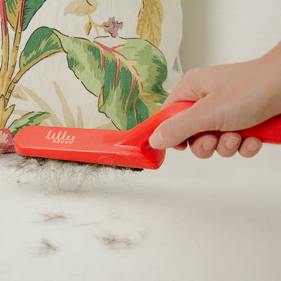Lilly Brush on curtains and throws; safe for all fabrics.
