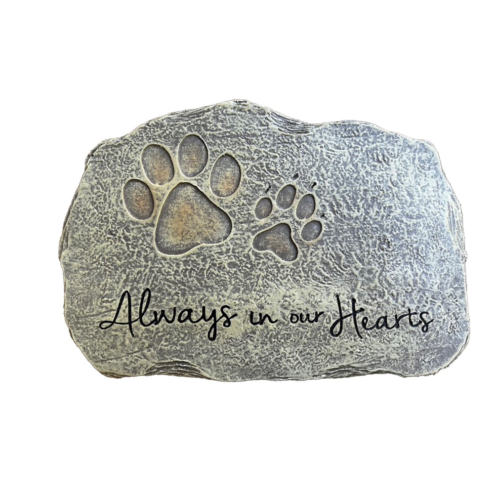 Lily's Home pet memorial stone in garden for a lasting tribute