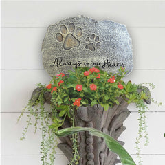 Lily's Home polyresin marker shows weather resistance for outdoor use