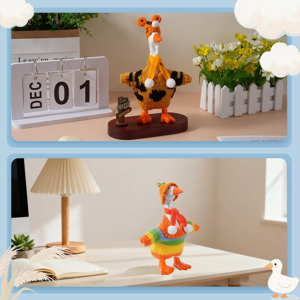 Linastu desk goose outfit gift-ready scene inspires stylish desk decor gifts