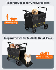 LINCAE All-Terrain Stroller front wheels offer effortless steering.