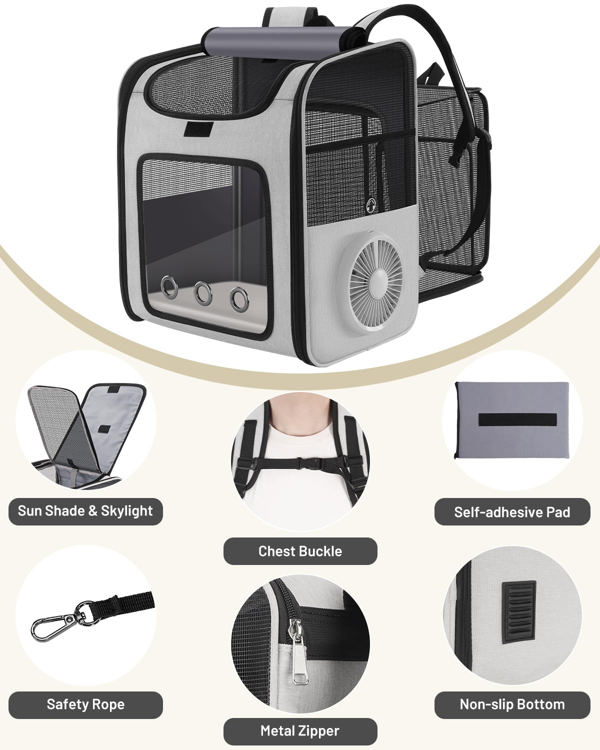 LINCAE dimensions help fit cats and small dogs comfortably