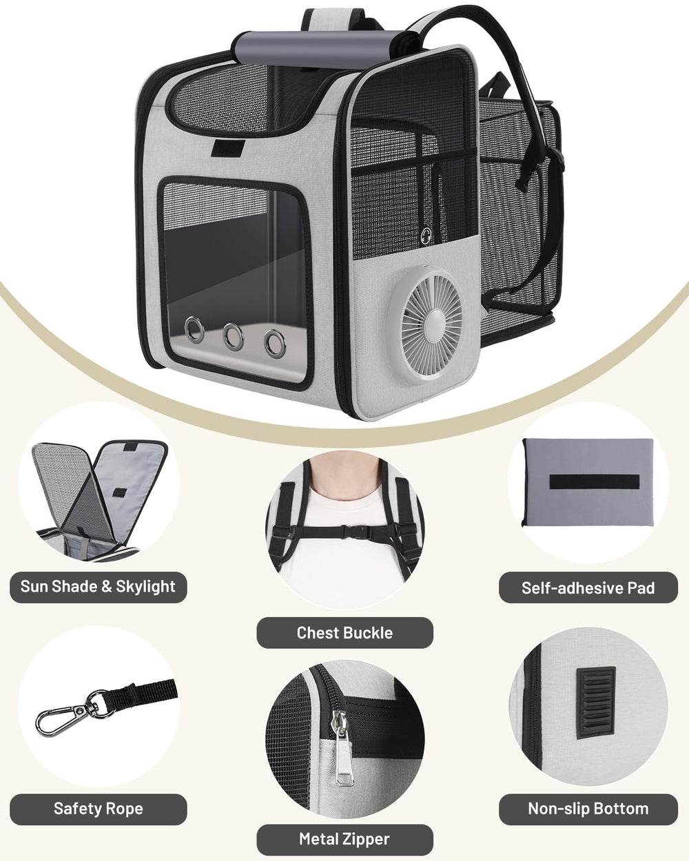 LINCAE dimensions help fit cats and small dogs comfortably