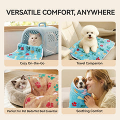 LINENLUX pet blanket patterns display cute prints and versatile color options