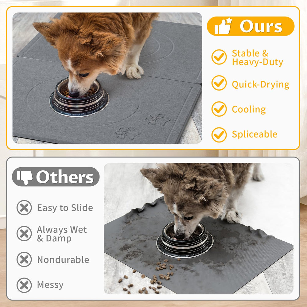Linidcoud stone mat easy to clean after meals