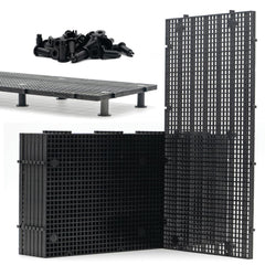 LINLAN 8-piece aquarium grid with brackets for versatile filtration layouts.