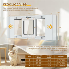 Linvivon adjustable width 31-36 image showing customizable fit for sliding windows.