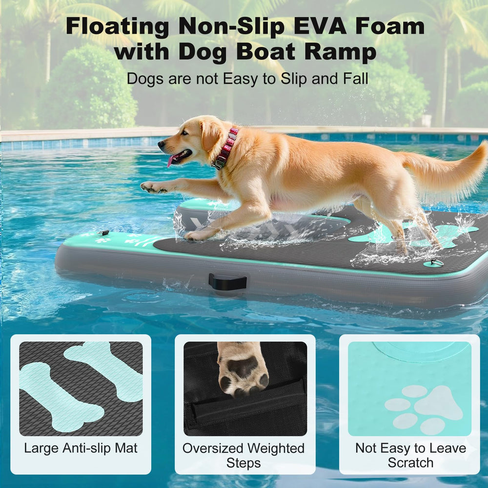 Linvivon 240lbs loading capacity supports larger dogs safely