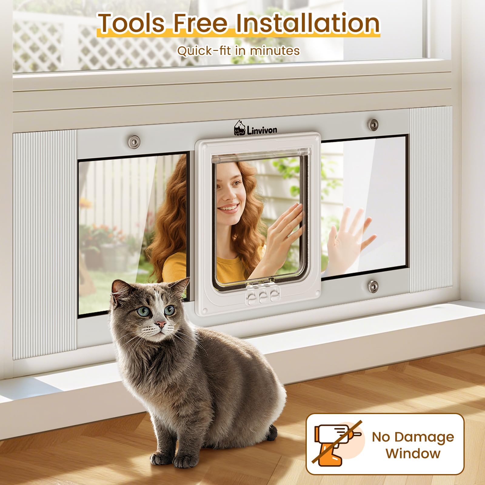 Linvivon magnetic closure ensures quick return to position after use.