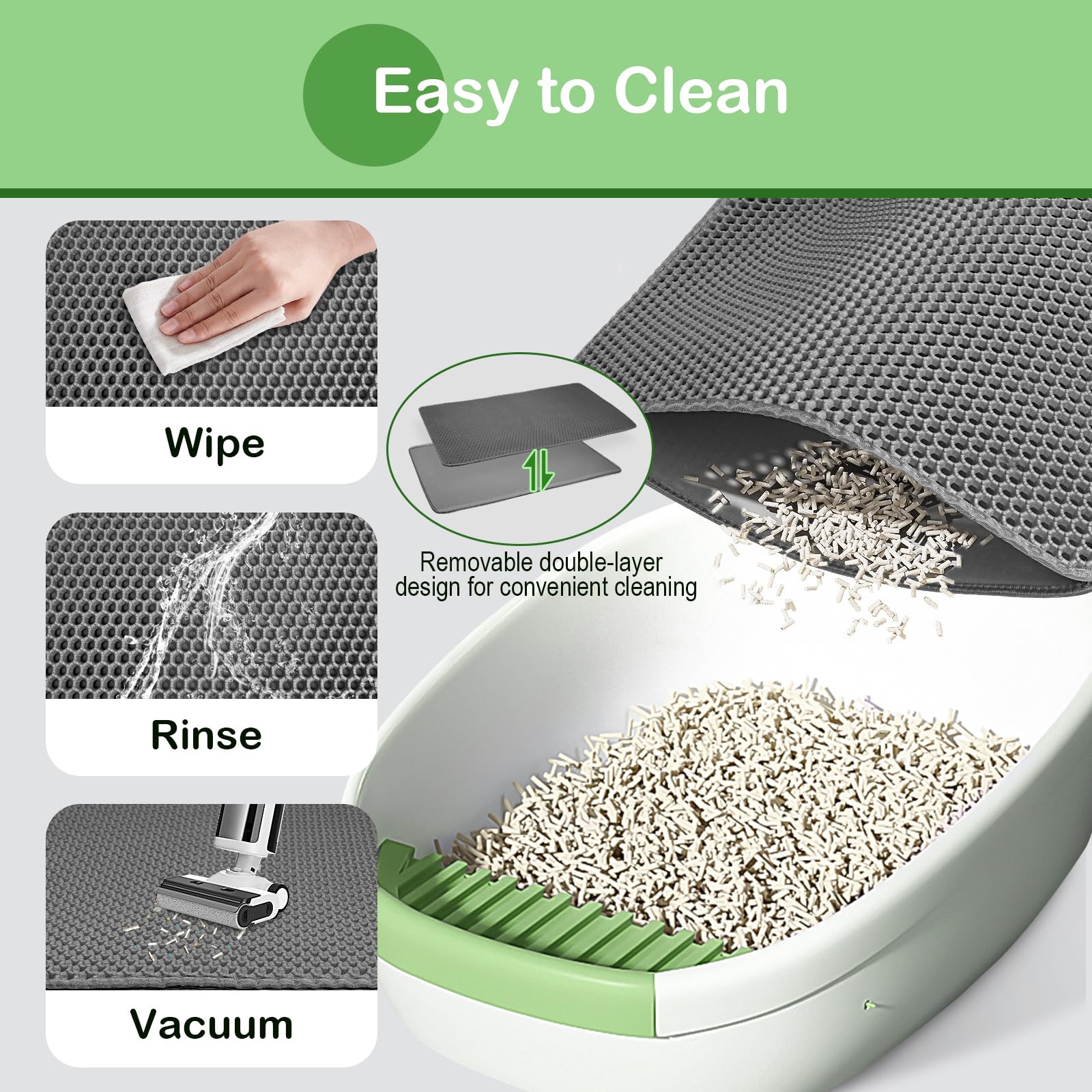 LIOBINY mat 36x24 anti-slip base prevents shifting during use