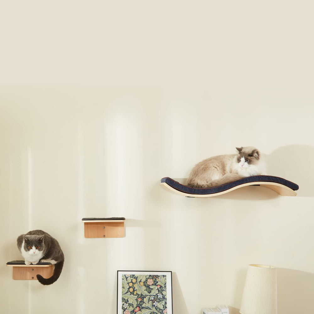 LIORCE two-step shelf encourages climbing and exploration for cats