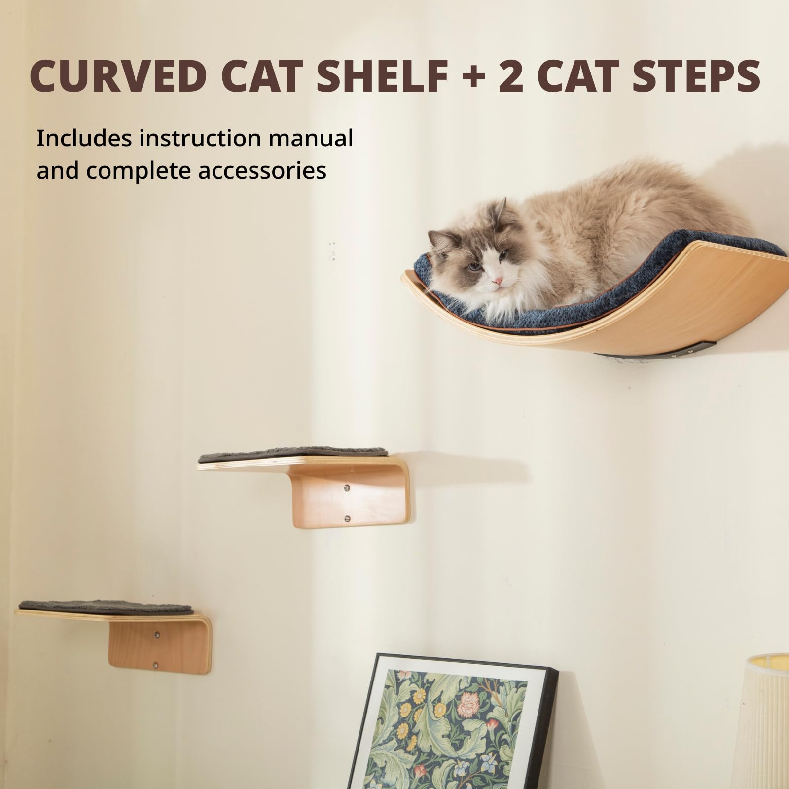 LIORCE large wall bed combines style with a cat-friendly perch.
