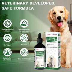Liovsiso dog emergency kit activated charcoal image highlights ready-to-use pet first aid
