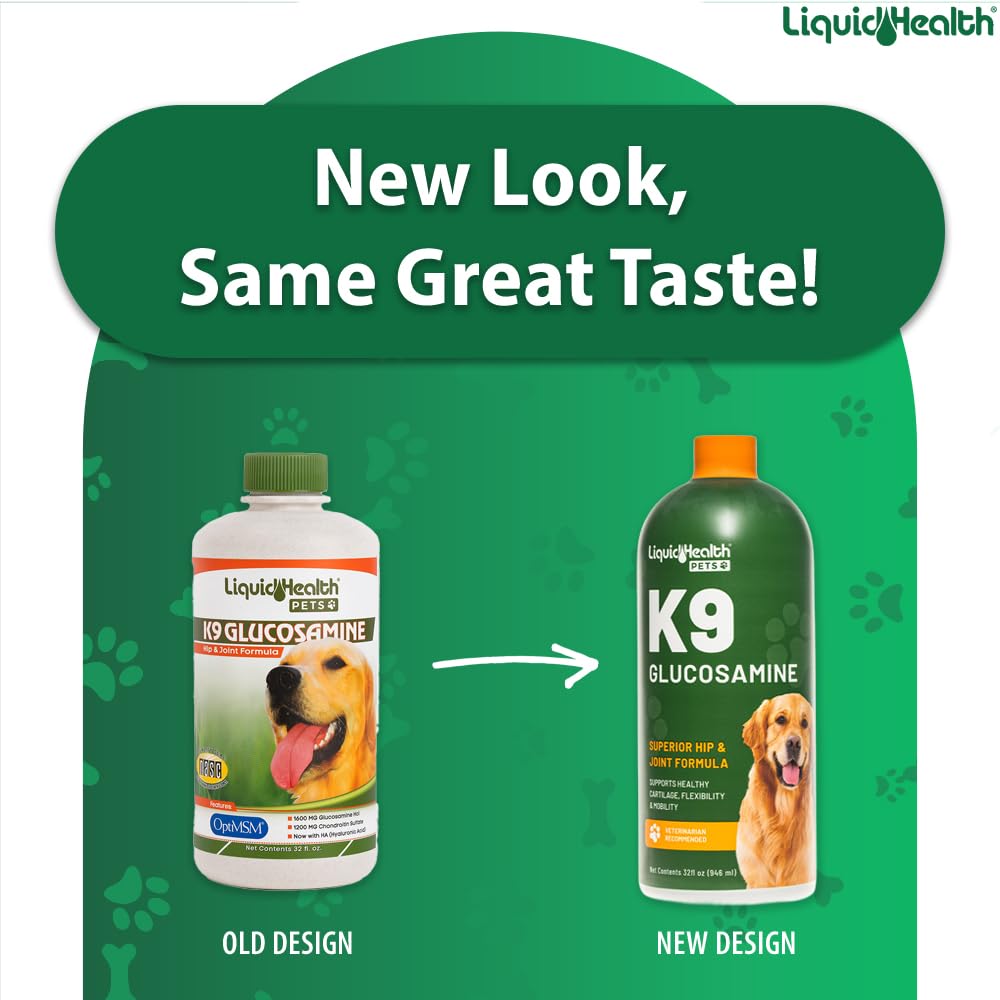 LIQUIDHEALTH K9 glucosamine dosing syringe for precise administration and faster relief.
