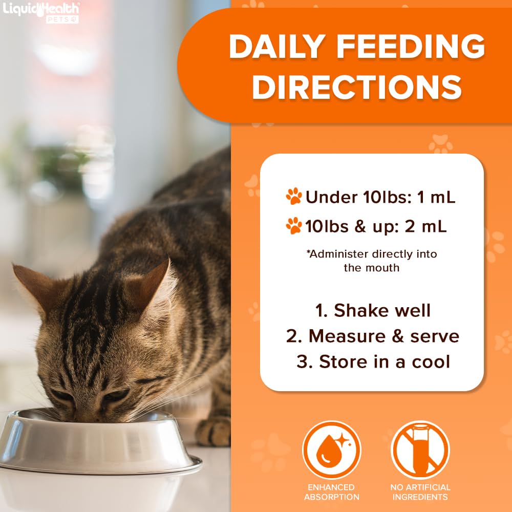 LIQUIDHEALTH Opti-MSM for cats strengthens connective tissues.
