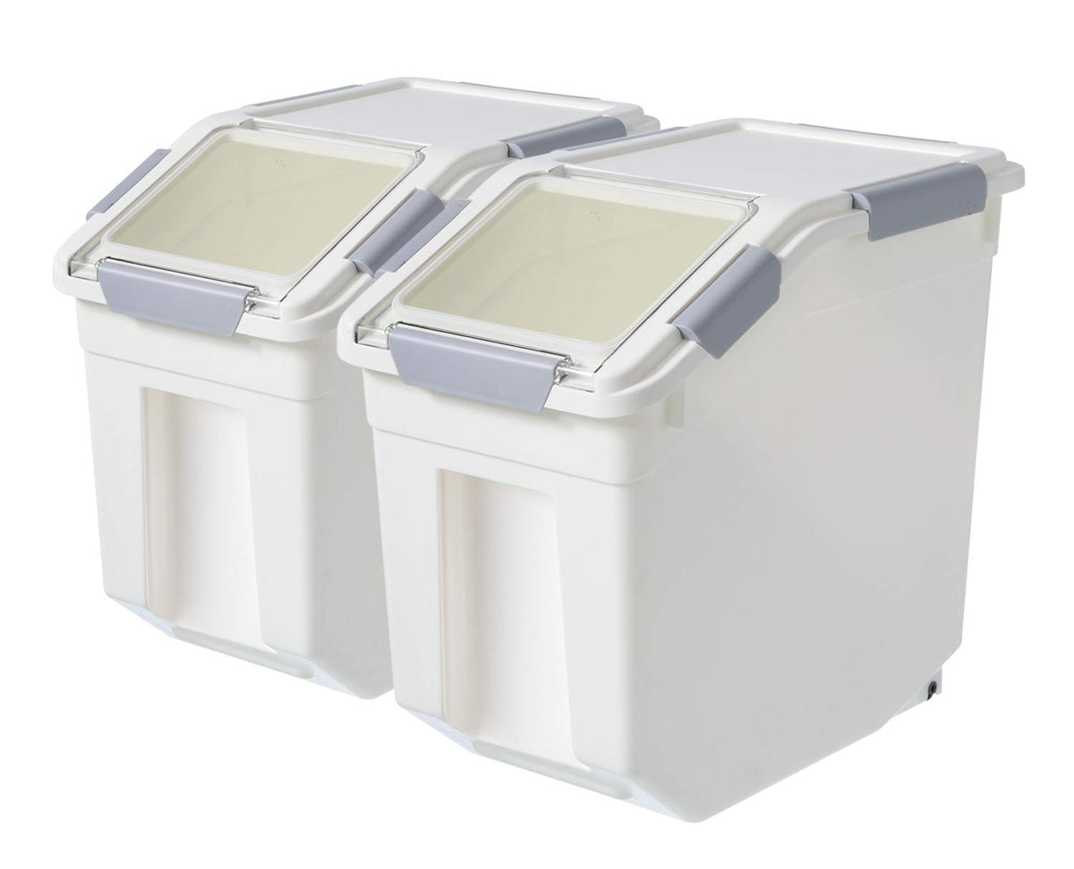 LISM dog food storage container front view with airtight seal for freshness
