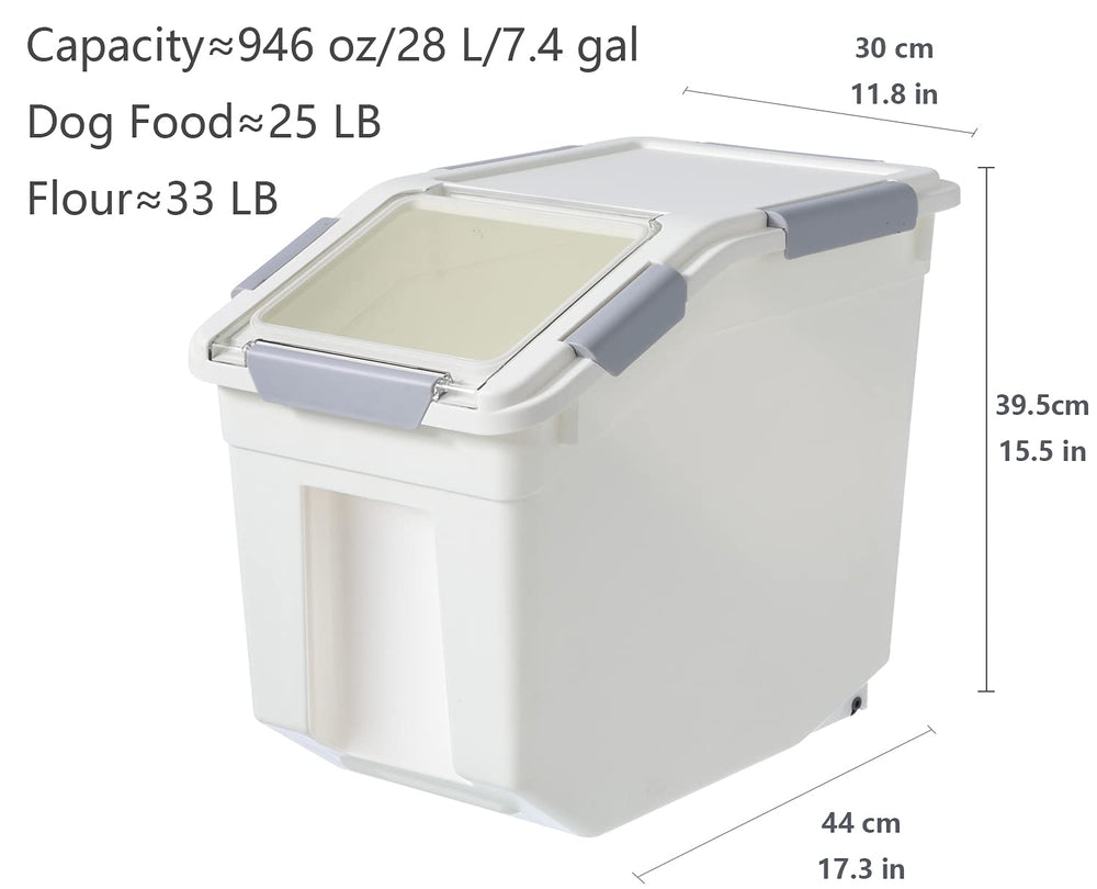 LISM two containers with scoops help organize pantry efficiently