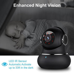 Litokam 2-way audio with night vision supports safe baby or pet checks.