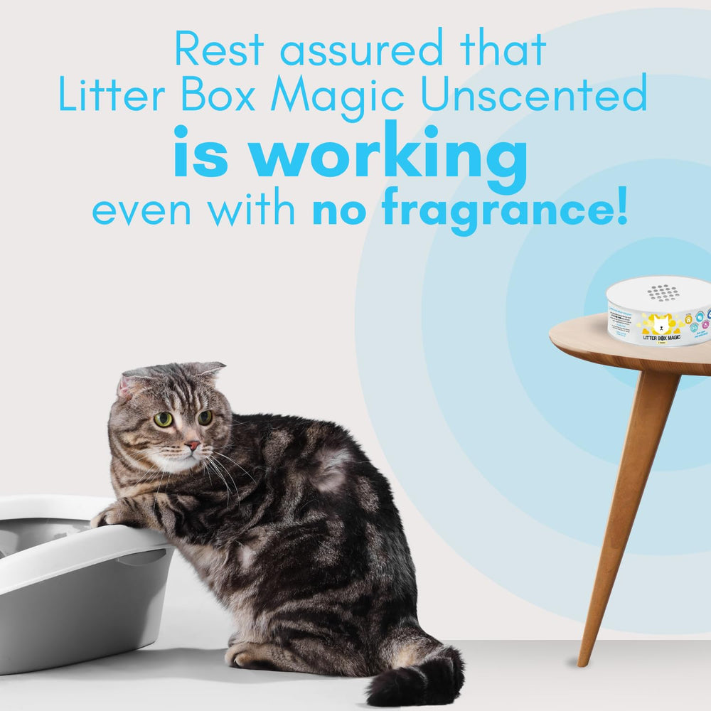 Litter Box Magic easy twist lid enables simple odor control