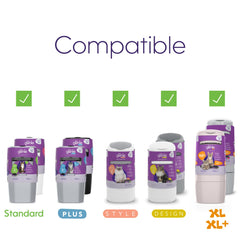 Litter Genie 3-pack packaging highlights value and long term reliability.