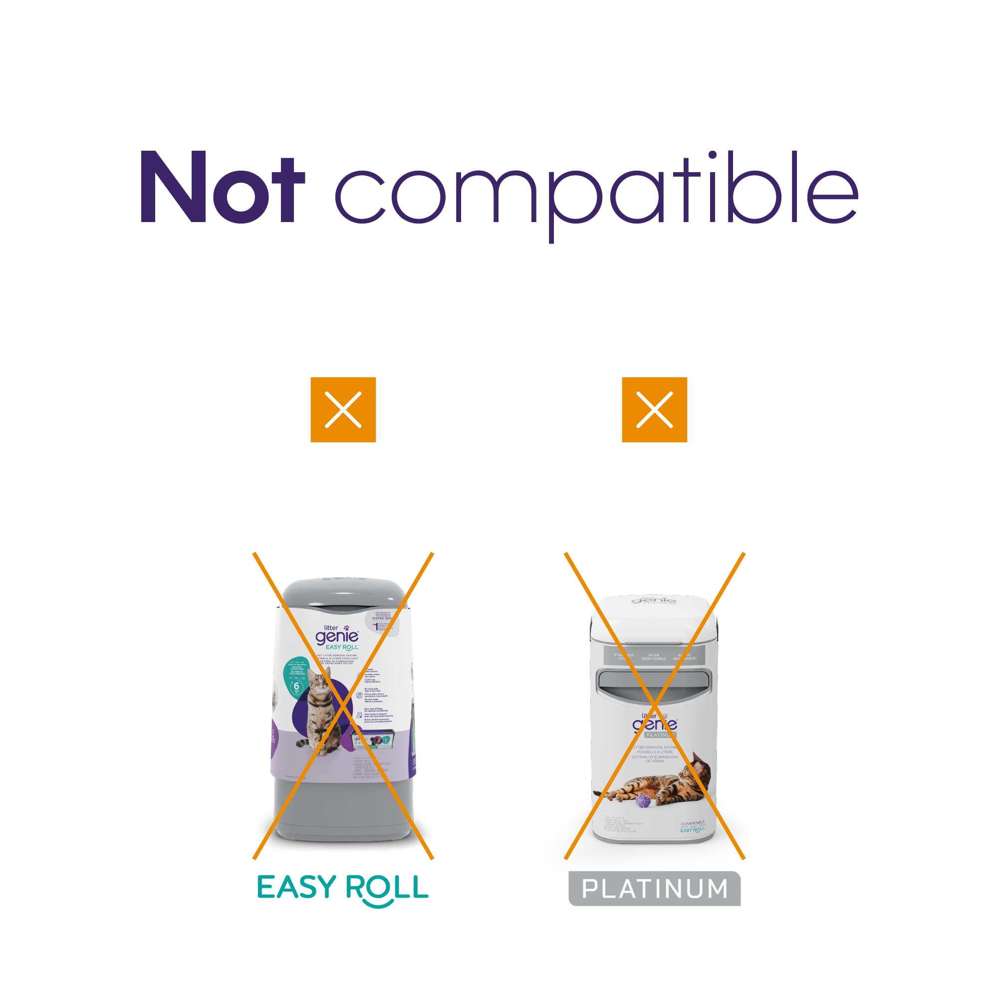 Litter Genie continuous film lets you cut and tie bags to fit cleanup needs.