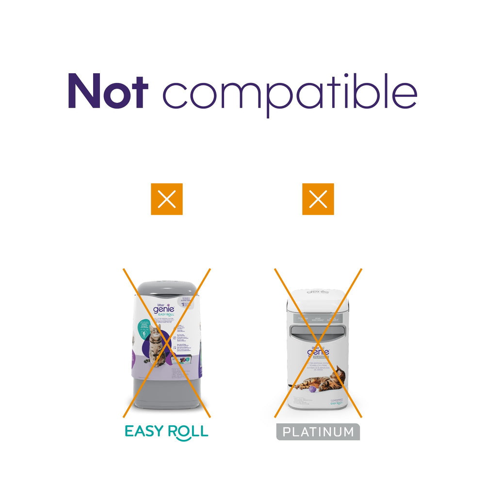 Litter Genie continuous film lets you cut and tie bags to fit cleanup needs.