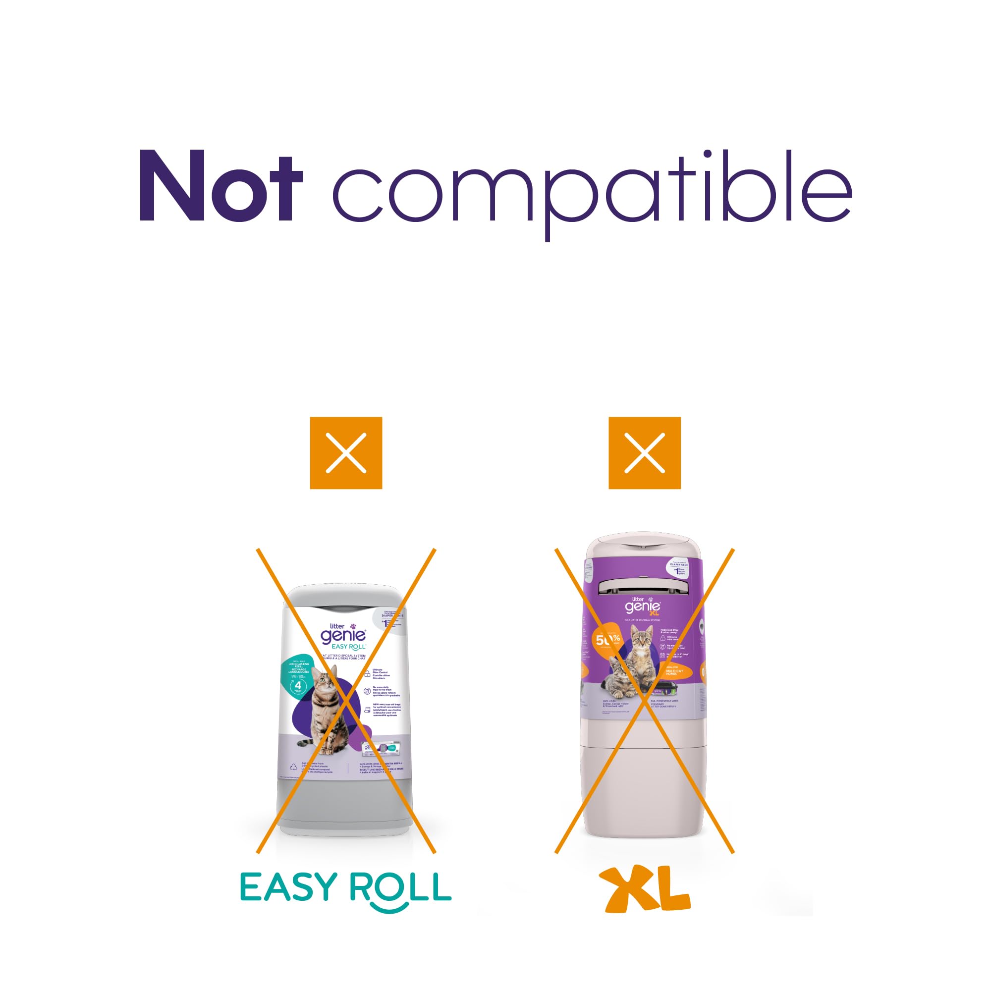 Litter Genie easy-to-use refill demonstrates simple knot and pull operation.