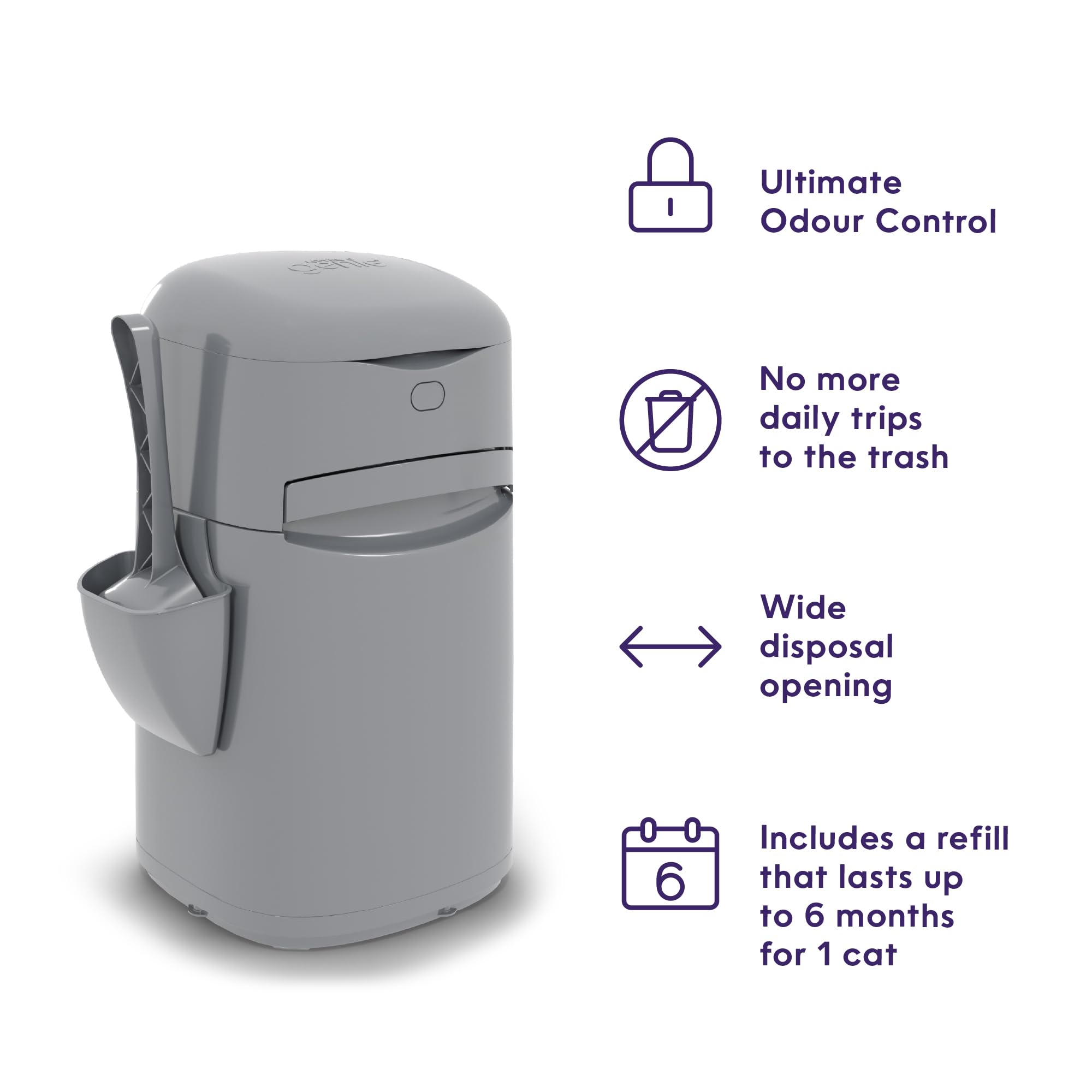 Litter Genie odour-barrier refill demonstrating odor protection.