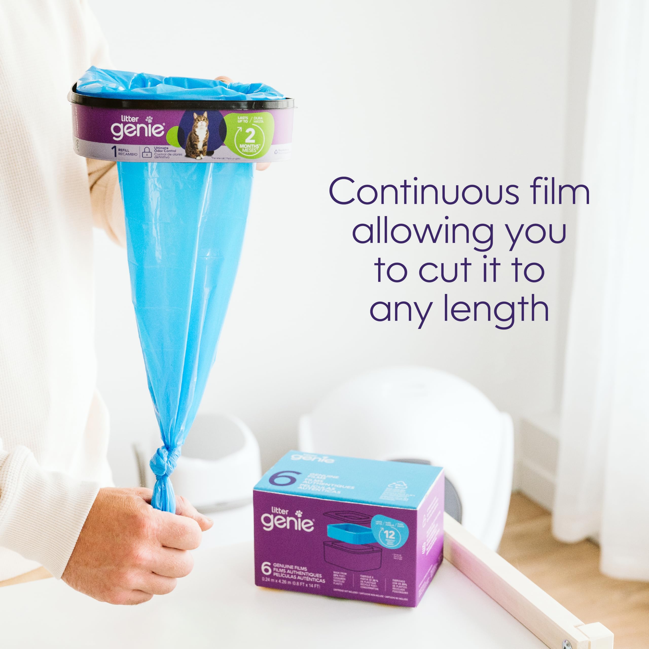 Litter Genie one-cat-12-month-supply ensures less frequent refills.