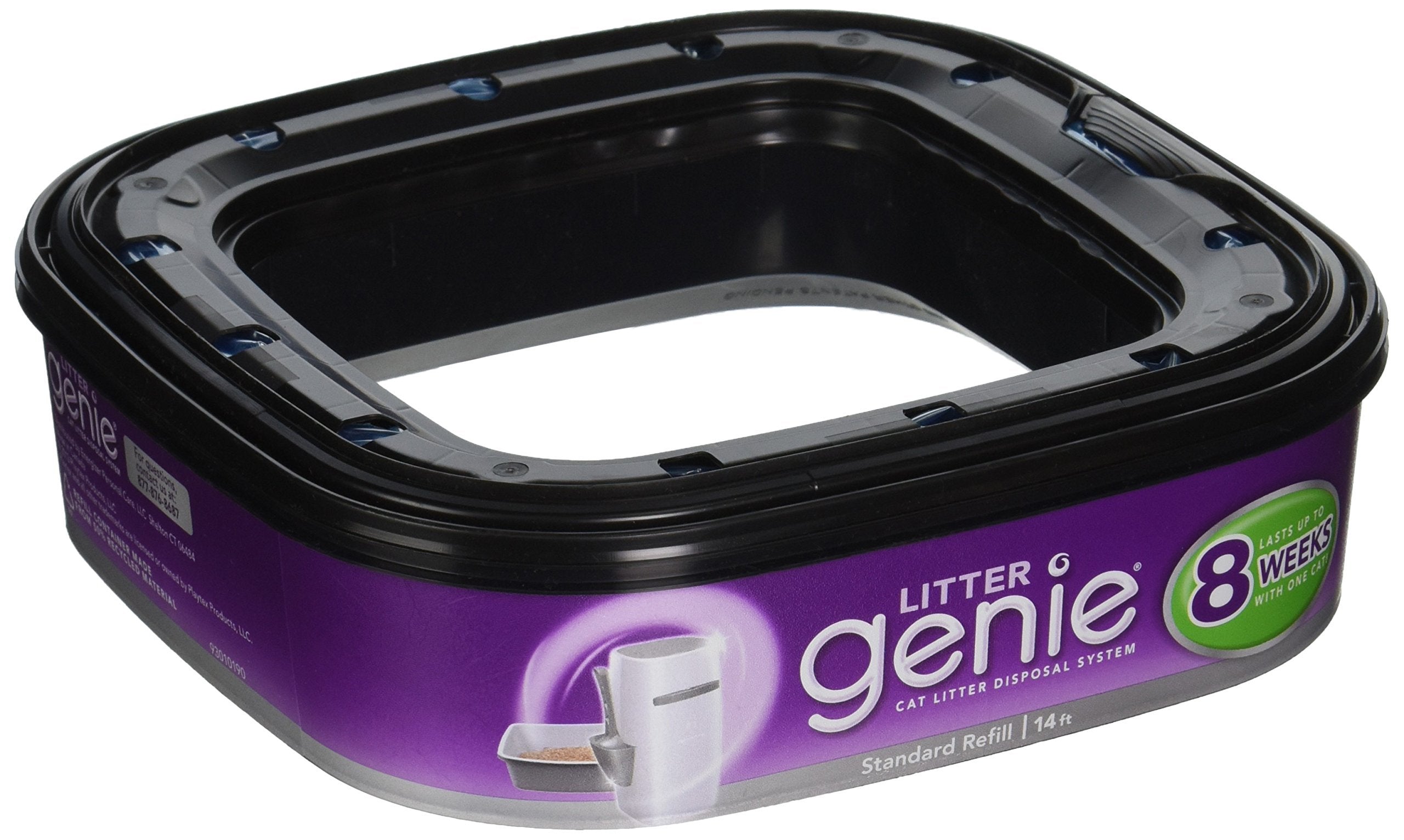 Litter Genie refill 6-pack for cat litter disposal system, convenient and long-lasting.