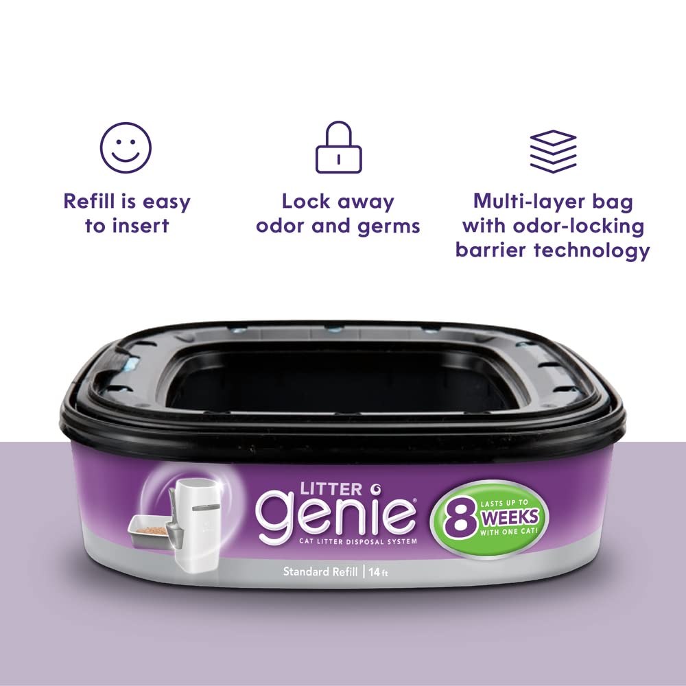 Litter Genie Refill large, durable bags fit cats of all sizes
