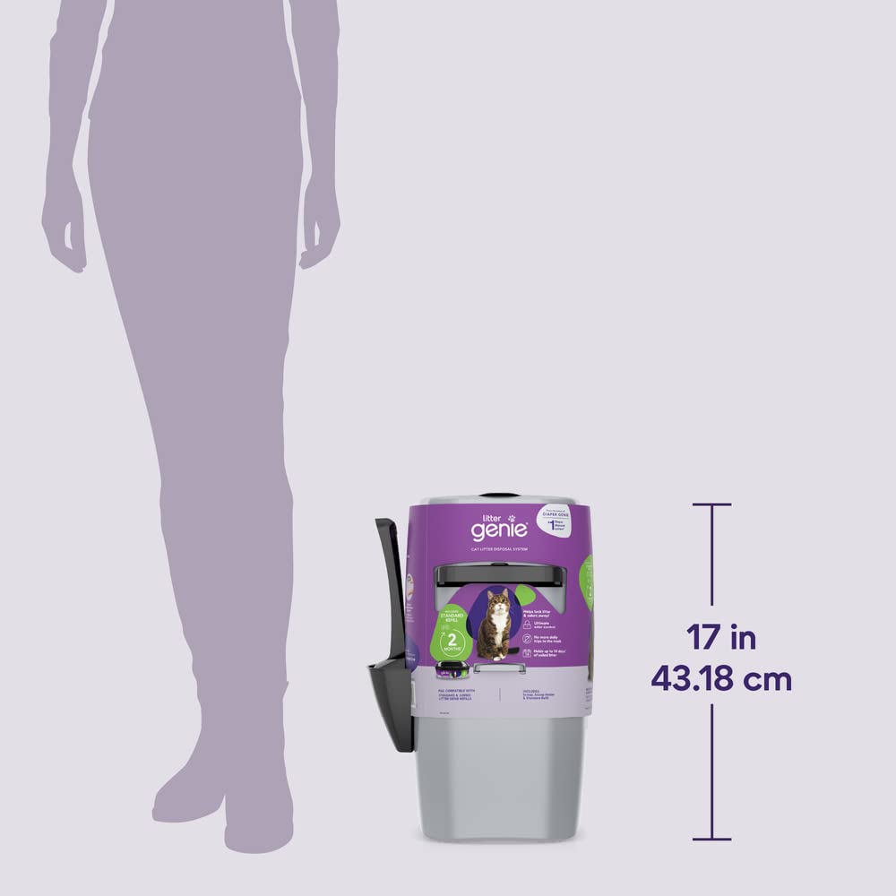 Litter Genie Pail in daily use to manage cat waste odors