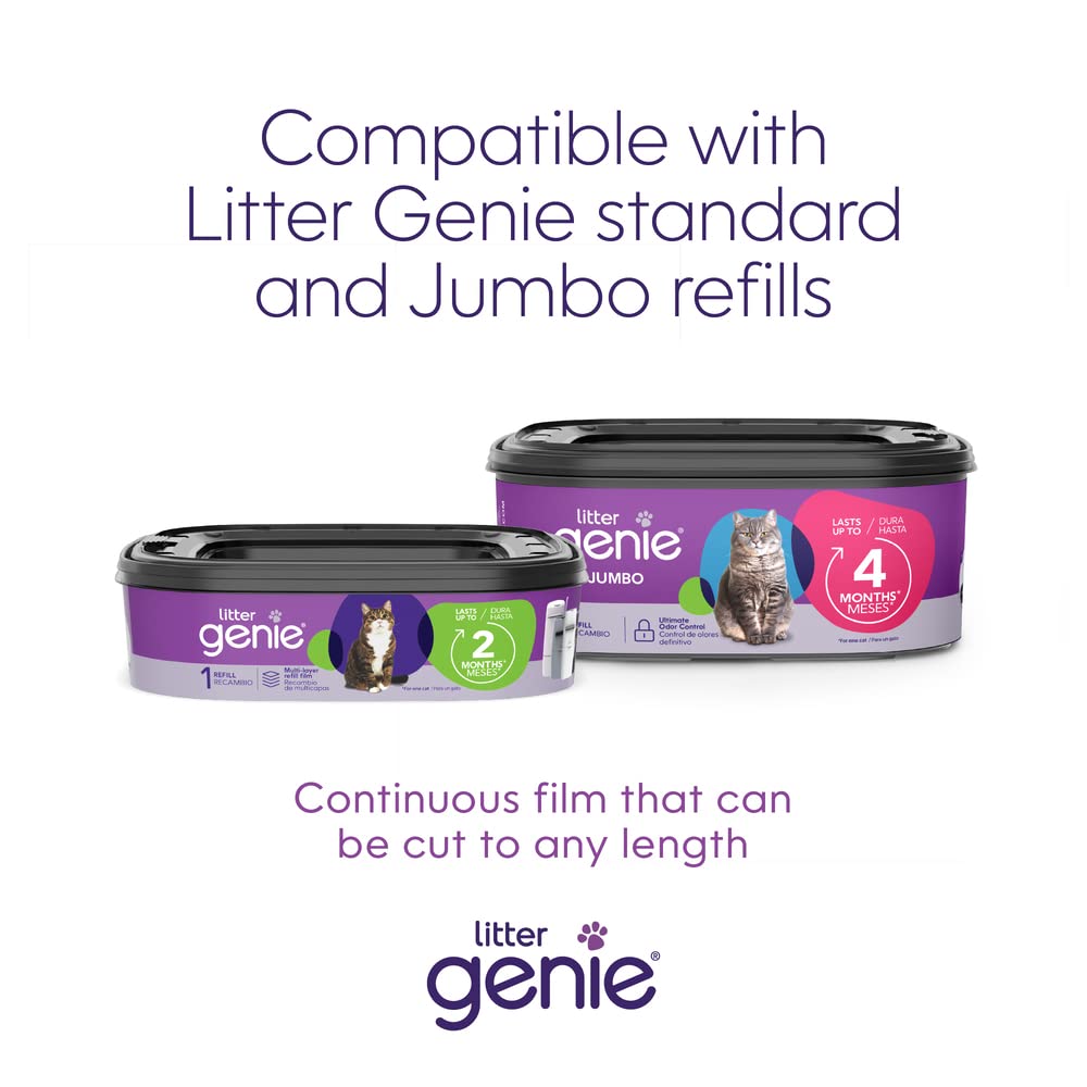 Litter Genie Pail Silver placed under sink for easy access