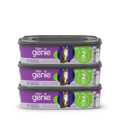 Litter Genie standard refill film unrolled with odor-locking barrier for fresher rooms.