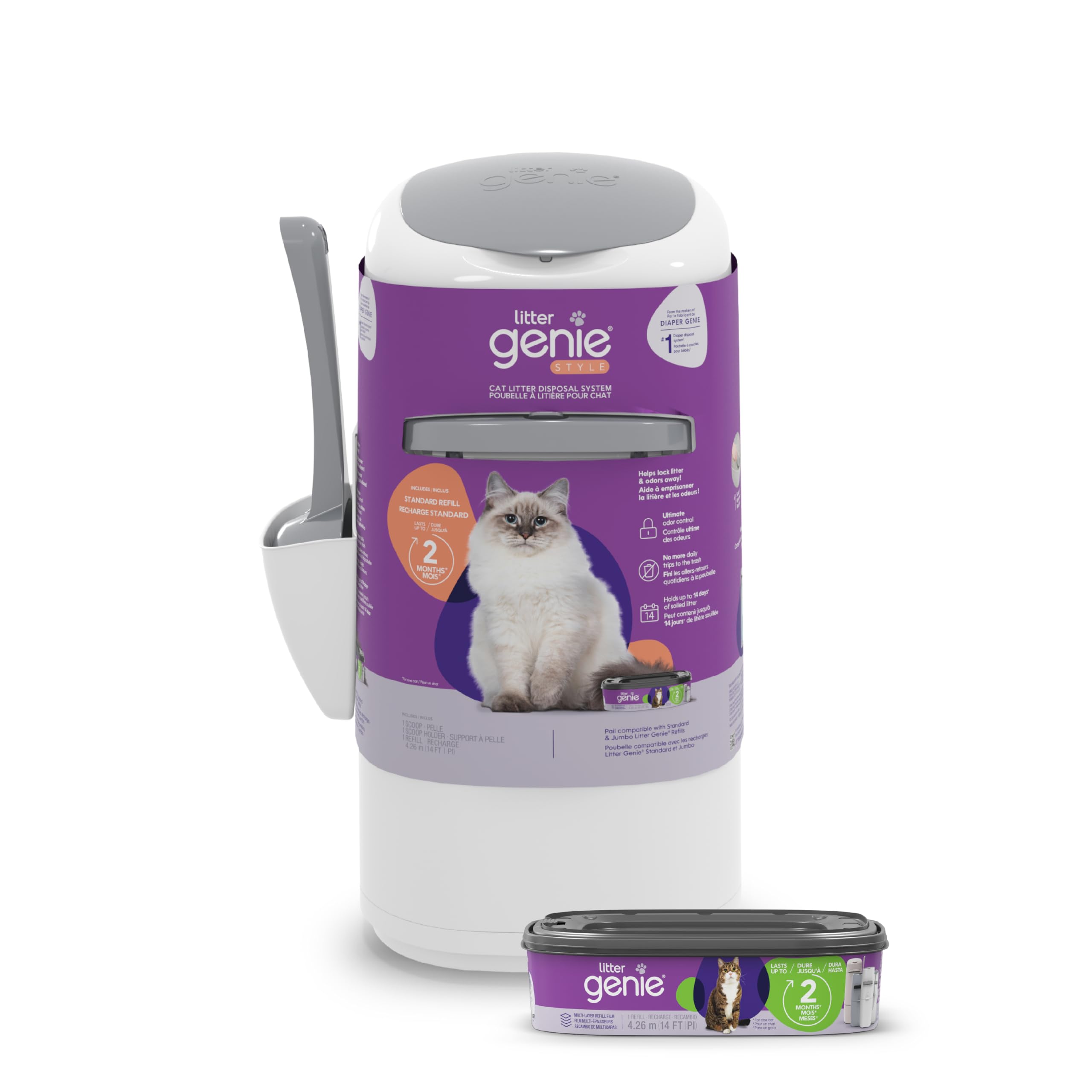 Litter Genie Style Pail opening for easy waste disposal.