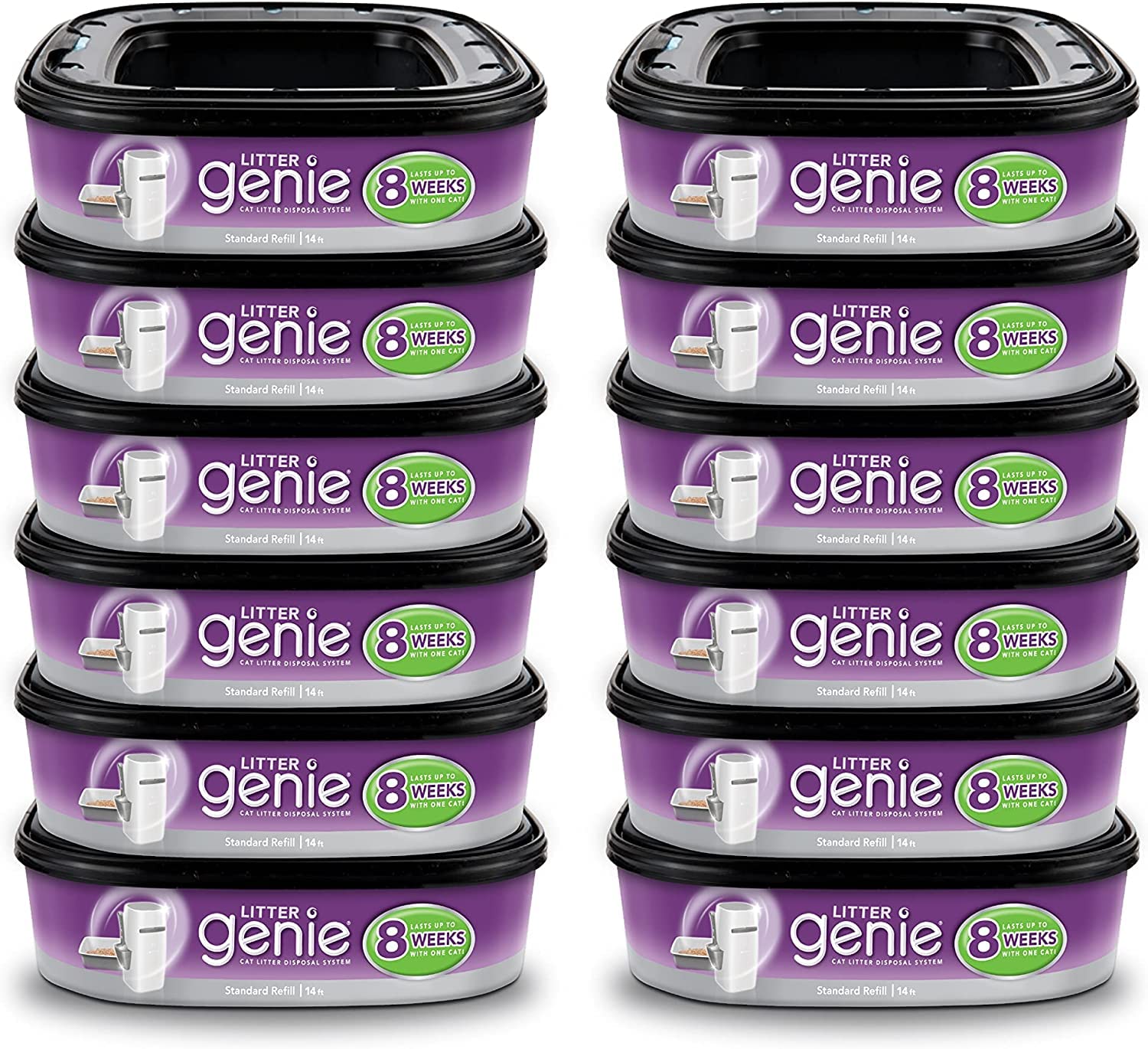 Litter Genie ultimate disposal system front view showing compact design and odor control.
