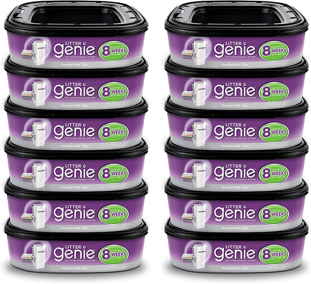 Litter Genie ultimate disposal system front view showing compact design and odor control.