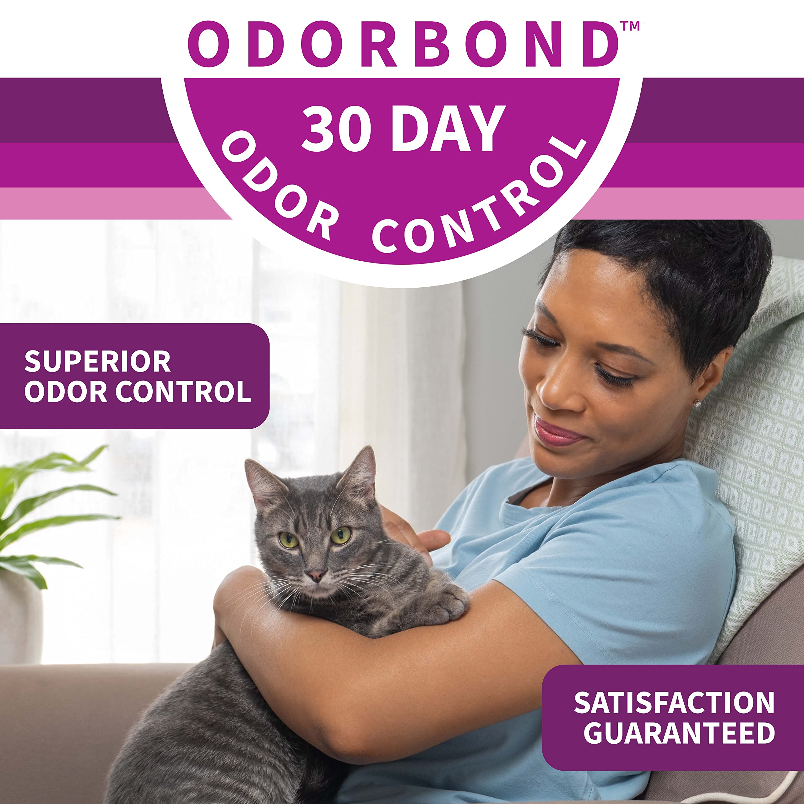 Litter Pearls 7 lb bag on display, compact packaging for small spaces.